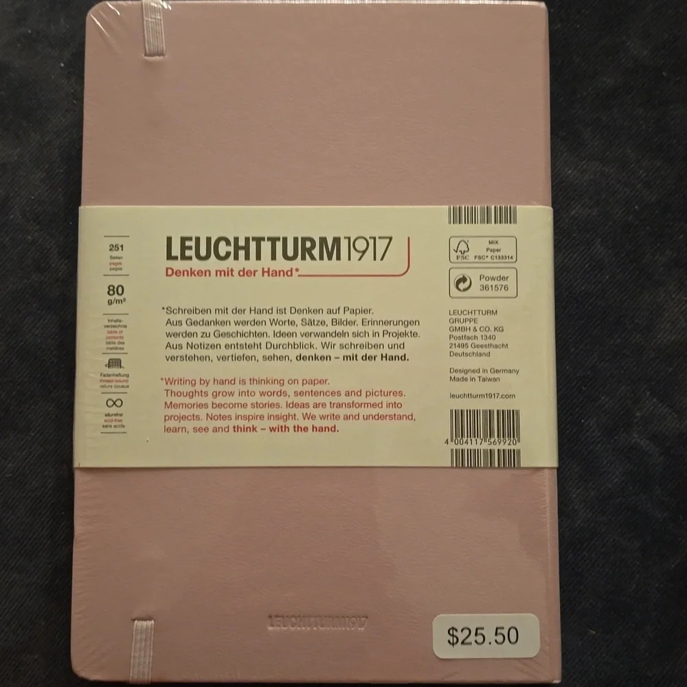 ❤️BUY 5 GET 3 FREE  Notebook Medium (A5) Hardcover, 251 numbered pages, dotted